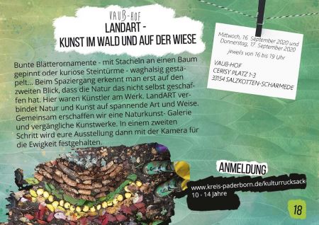 LandArt - Kunst im Wald und auf der Wiese